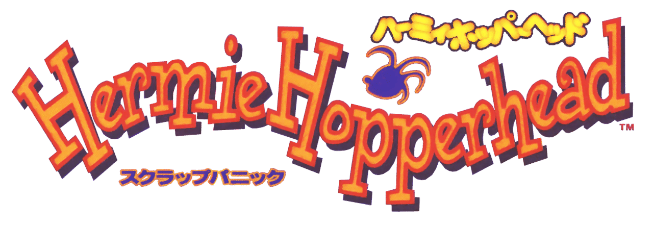 Hermie Hopperhead: Scrap Panic logo for Playstation